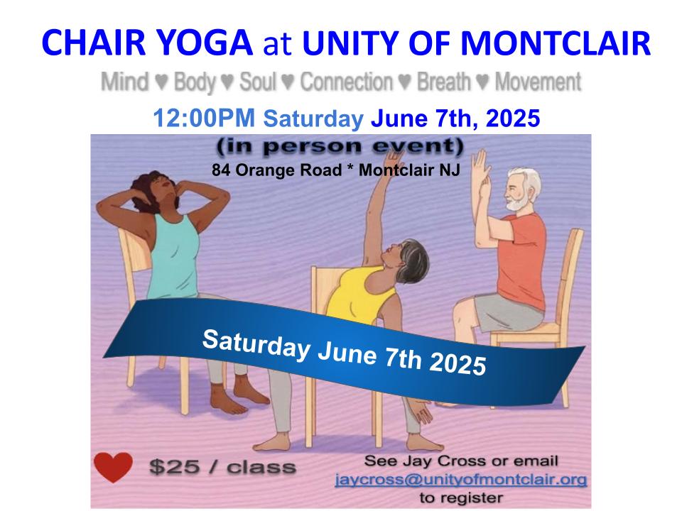 Chair yoga class