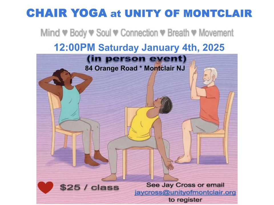 Chair yoga class