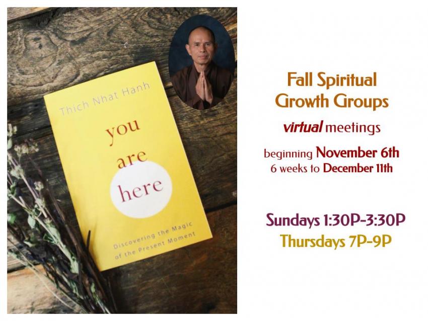 Fall Spiritual Growth Groups